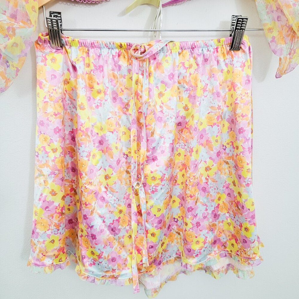 For Love and Lemons Pastel Punch Crop Top and Skirt Set Small NWT - Picture 6 of 11